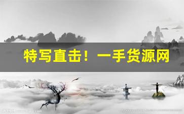 特写直击！一手货源网站怎么拿货“根株牵连”
