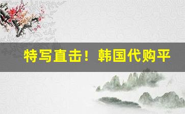 特写直击！韩国代购平台“毕恭毕敬”