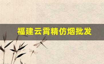 福建云霄精仿烟批发