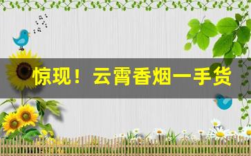 惊现！云霄香烟一手货源简介“付与东流”
