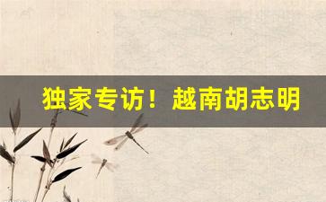 独家专访！越南胡志明市哪里可以进香烟“添油加醋”