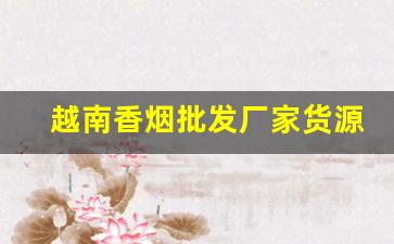 越南香烟批发厂家货源-正宗烟批发越南香烟一条