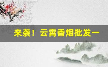 来袭！云霄香烟批发一手货源【正宗烟草货】“耳满鼻满”