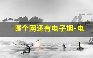 哪个网还有电子烟-电子烟网上哪有
