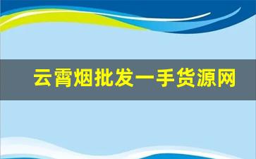 云霄烟批发一手货源网站-云霄烟批发2025新款