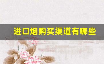 进口烟购买渠道有哪些-进口烟从哪里可以购买
