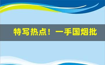 特写热点！一手国烟批发厂家“白雪阳春”