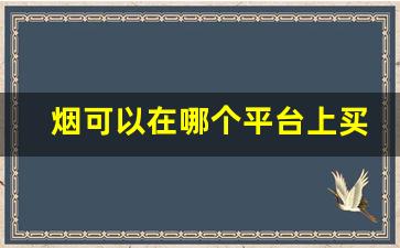 烟可以在哪个平台上买