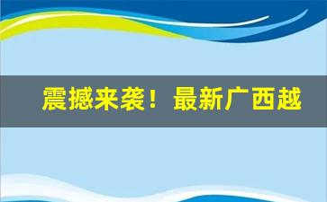 震撼来袭！最新广西越南私香烟1688“鄙俚浅陋”