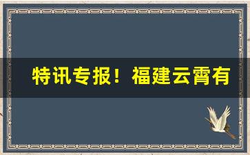 特讯专报！福建云霄有多少家烟厂“对着和尚骂贼秃”