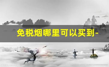 免税烟哪里可以买到-免税烟怎么大量购买