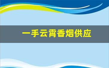 一手云霄香烟供应