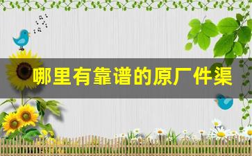 哪里有靠谱的原厂件渠道-原厂件指什么哪里买