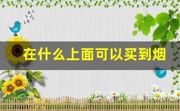 在什么上面可以买到烟-在哪里可以找到便宜的烟