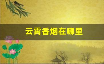 云霄香烟在哪里