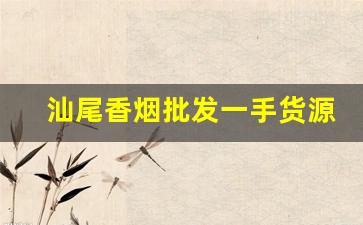 汕尾香烟批发一手货源
