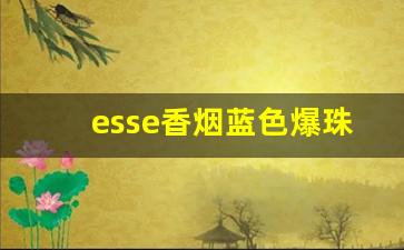 esse香烟蓝色爆珠幻变-esse香烟幻变爆珠蓝盒