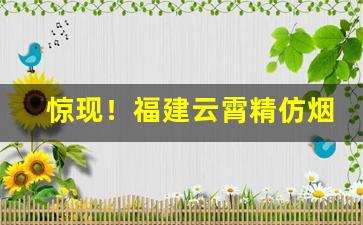惊现！福建云霄精仿烟厂家电话“措颜无地”