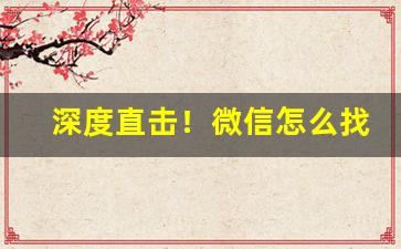 深度直击！微信怎么找代理厂家“得失相半”