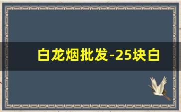 白龙烟批发-25块白龙烟图片