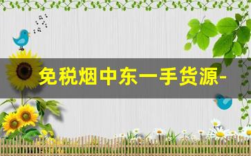 免税烟中东一手货源-免税烟批发30元